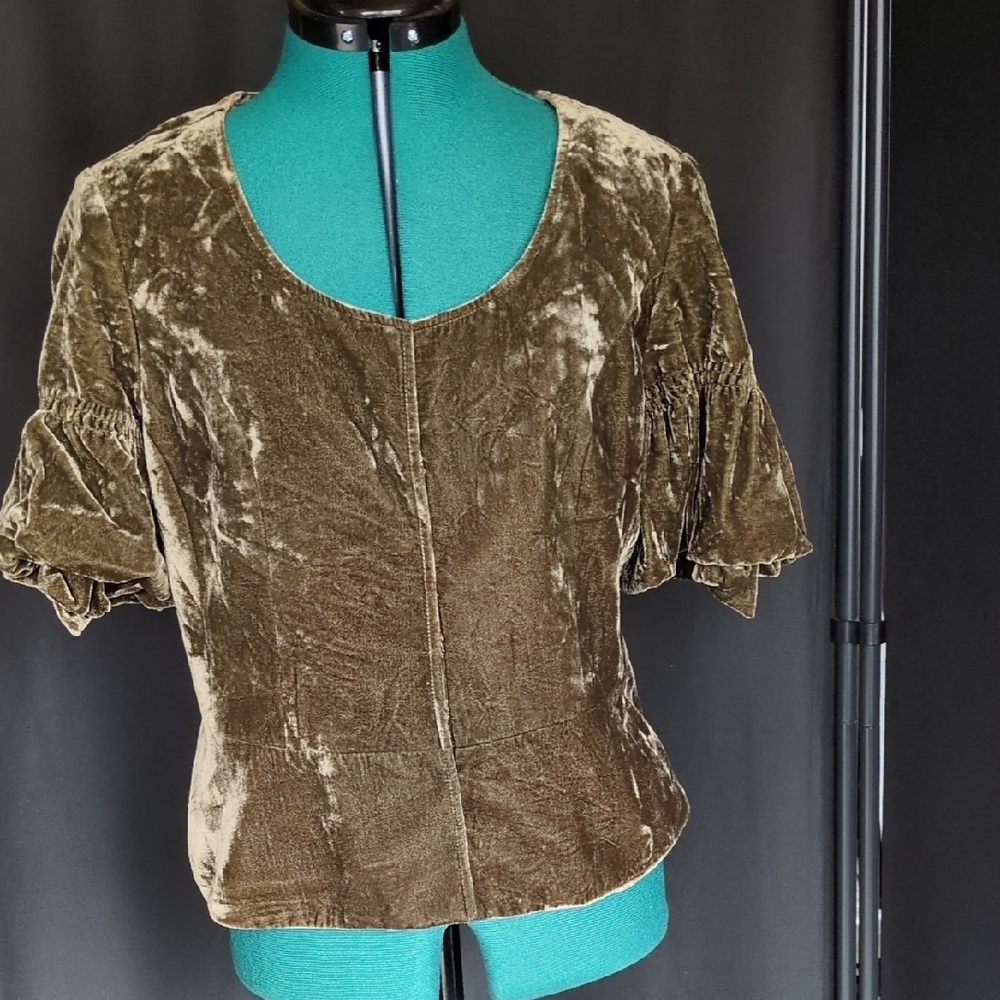 INC Velvet Green Women's Top Jacket